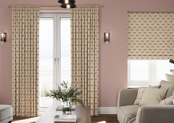 Emily Bond Peggy, Raspberry - Made to Measure Curtains - Image 3